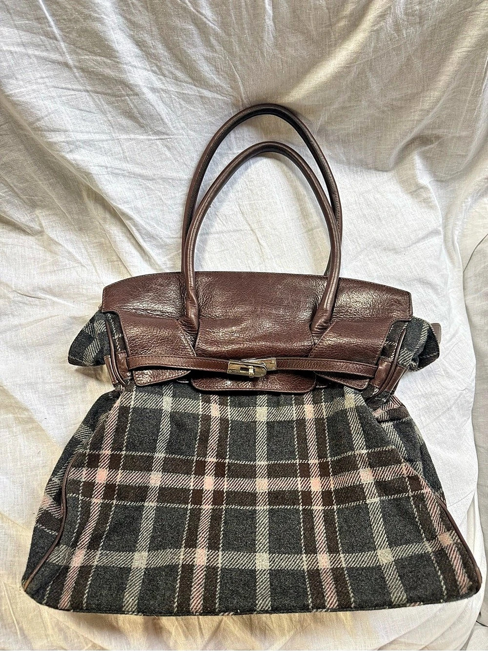 Plaid Firkin Bag